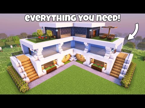 Minecraft Ultimate Modern House Tutorial🏠
