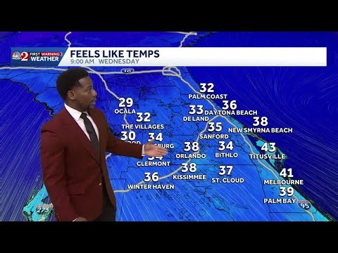 Frigid Air Settles into Central Florida in Time for the New Year