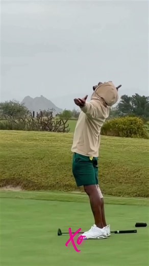Usher Golfing In The Rain