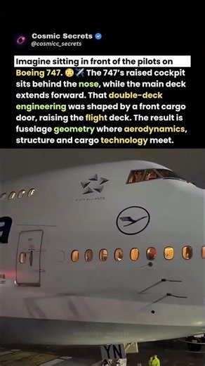 The Boeing 747's Nose Reaches The Runway Before The Pilots Do ✈️🤯 #short #viral #trending