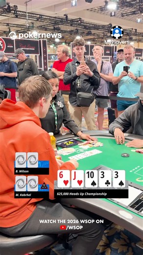 THE FIRST KNOCKOUT OF THE @WSOP $25,000 Heads Up No-Limit Hold'em ChampionshipYou won't believe who it involves... #NotLikeThat? 👀