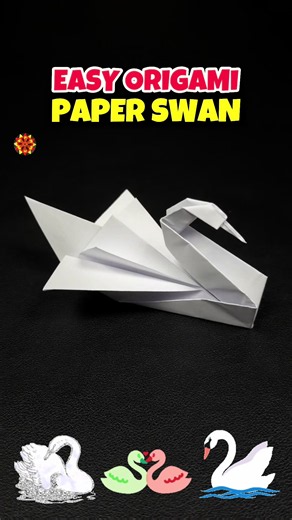 Easy Origami Paper Swan Tutorial — Simple Paper Swan Craft