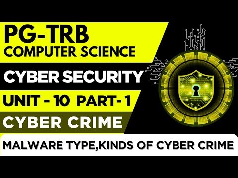 PG-TRB-COMPUTER SCIENCE-CYBER SECURITY-UNIT-10-MALWARE TYPE,KINDS OF CYBER CRIME - PART - 1