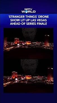 'Stranger Things' Drone Show Lit Up Las Vegas Ahead of Series Finale
