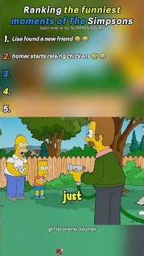 Ranking the funniest moments of The Simpsons😂😂#simpsons #fyp #relatable #funny #comedy #ranked