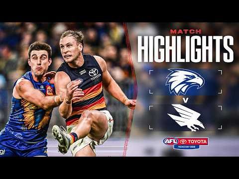 West Coast Eagles v Adelaide Crows | Round 17, 2026 | AFL