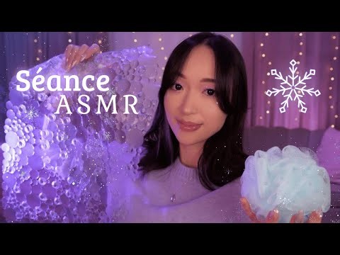 Séance ASMR ❄️ Visuels, mousse, crépitements, scratching & bruits d’eau (15 triggers apaisants)