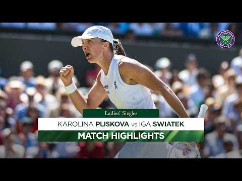 A champion-worthy performance! | Karolina Pliskova v Iga Swiatek | Highlights | Wimbledon 2026