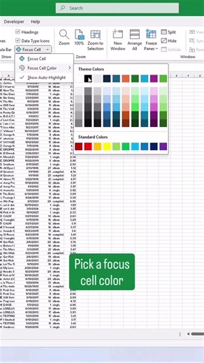 Focus Cell in Excel 🤠 | By CreatorBros
