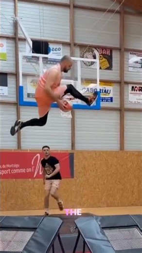Insane Trampoline Dunk Compilation 🏀 Backflip & 360 Slam Dunks! #shorts