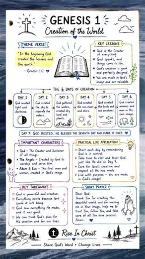 ✨ How God Created the World | Genesis 1 Summary