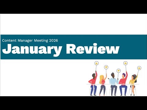 January 2026 Content Managers Monthly