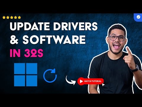 How to UPDATE DRIVERS and SOFTWARE in WINDOWS without PROGRAMS in 32 S