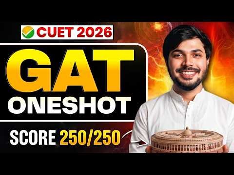 CUET GAT ONESHOT🔥 Part-1 Theory & Concept ✅ GK CUET General Aptitude Test 2026📝 Indian Polity