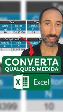 Como converter qualquer medida no Excel em segundos!