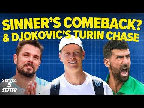 Is Sinner Back Early? Djokovic's Turin Chase & Muchova Clinches WTA Finals | 5 Setter