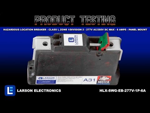 Hazardous Location Breaker - Class I, Zone 1/Division 2 - 277V AC/250V DC Max - 6 Amps - Panel Mount
