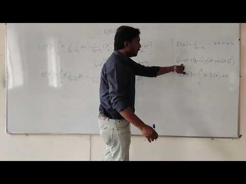 Mean & Variance of Uniform distribution