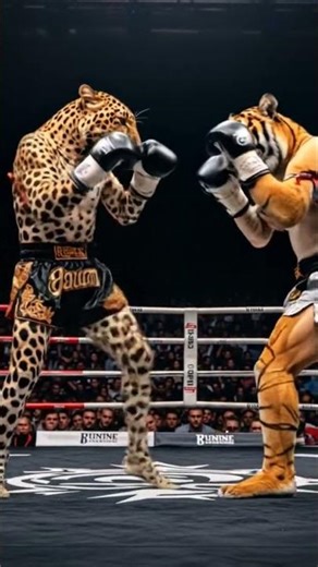 #DreamScreenAI Leopard vs. Tiger #muaythai #kickboxing #combatsport #tiger #leopard #ai #martialart