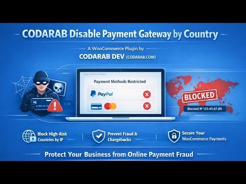 WooCommerce disable payment method by country