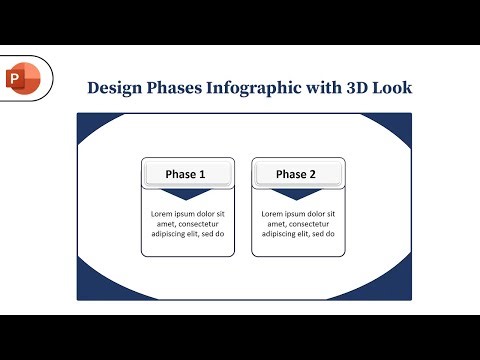 How to Design Phases Infographic with 3D Look in PowerPoint