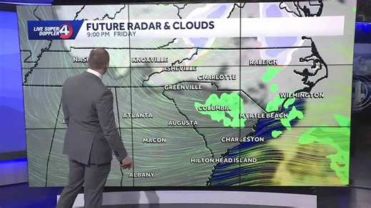 Rain and snow forecast for South Carolina