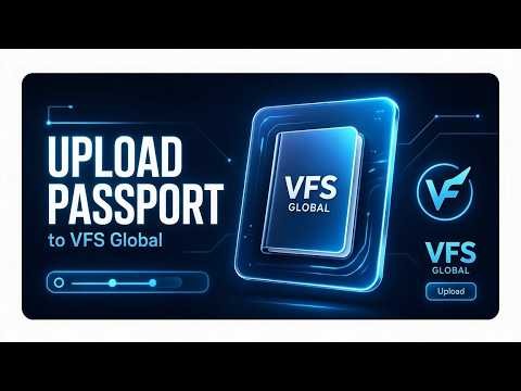 How to upload passport to vfs global (Step by Step)