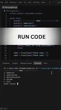 Building a CLI Calculator in Python | VS Code Project Demo #coding #codingforbeginners