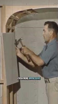 This is how drywallers used to work in the 1950s in the United States