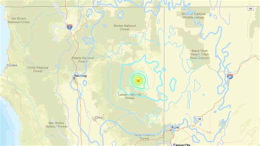 Magnitude 4.9 earthquake recorded in Lassen County, USGS says
