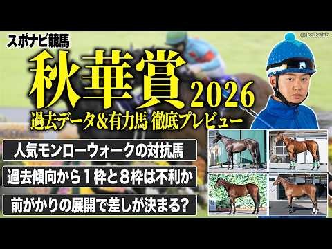【秋華賞2026】過去データからレースの傾向と展開を予想！差し巧者に妙味あり？モンローウォーク ドリームコア マスターソアラ ギャラボーグ エンネ カナルサンマルタン【レース展望／スポナビ競馬】