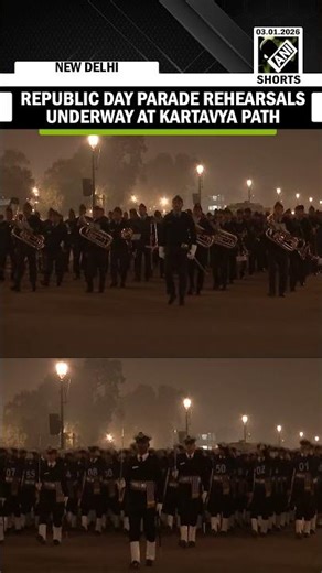 WATCH: Republic Day parade rehearsals underway at Kartavya path near India Gate