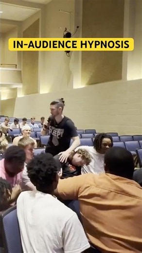 College Guy Rapidly Hypnotized In Audience