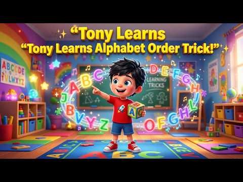 Tony Learns Alphabet Order Trick! 🔤 | ABC Sequence, Easy Learning Trick Memory Skills Song for Kids