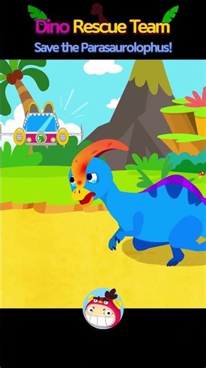 Save the Parasaurolophus! | Dino Rescue Team #dinosaur #forkids #redmon