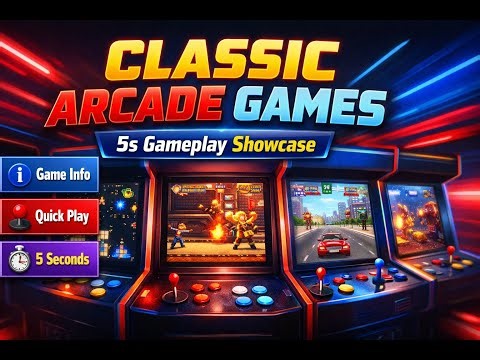🕹️ Klasik Arcade Oyunları – Kısa Oynanışlarla Retro Oyun Yolculuğu Mame Arcade Nostalji Oyunlar