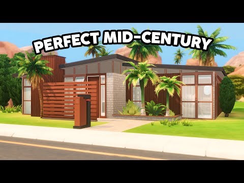 Perfect Mid-Century Modern // The Sims 4 Speed Build