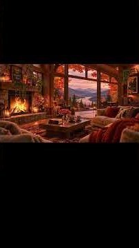 (NO MID-ROLL ADS) Cozy, Cozy Calm Autumn Small Town 🍂 Spooky October Jazz for Relaxing