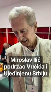 Miroslav Ilić podržao Vučića i Ujedinjenu Srbiju
