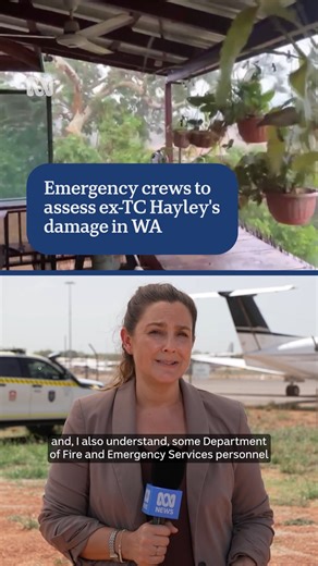 Emergency crews are en route from Broome to Western Australia's Dampier Peninsula to assess the damage caused by ex-Tropical Cyclone Hayley. 📝 Esse Deves #ABCNewsWA #ABCNewsChannel #Cyclone | ABC Perth