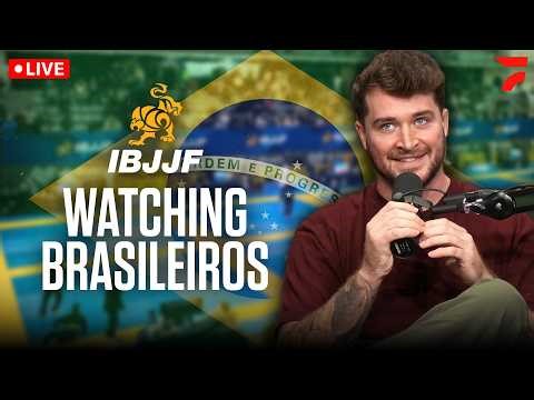 🔴 LIVE: Watching The BLACK BELTS At IBJJF Brasileiros