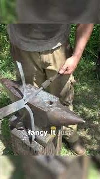 Foraging a fish spear - with backyard forge.