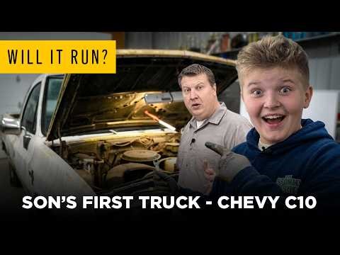 Will it run? Son's first truck - 1987 Chevy C10
