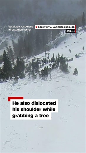 Skier briefly buried in Colorado avalanche