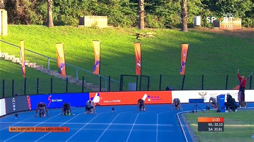 🏃 𝕊𝕚𝕞𝕓𝕚𝕟𝕖 ℂ𝕝𝕒𝕤𝕤𝕚𝕔 🏃‍♀️ Muzala Samukonga won the Men's 300m final 2! 🚨 LIVE📺 SABC Sport📱 https://t.co/26PdrPrVLc#SABCSportAthletics #SimbineClassic