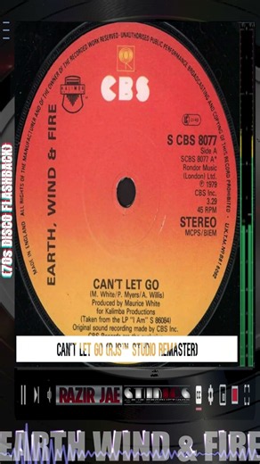 Earth, Wind & Fire - CAN'T LET GO (70s Disco Flashback) #shorts