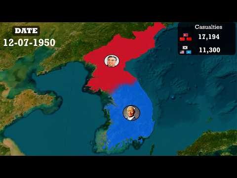 The Korean War: Every Day Mapped (1950-1953)