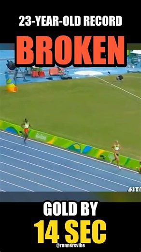 She broke a 23-year-old WR — and won Olympic gold by 14s
