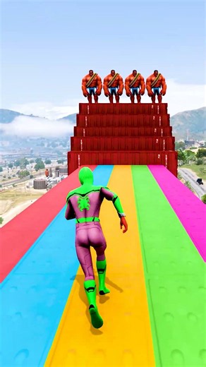 GTA 5 Epic Water Ragdolls | Spider-Man Jumps / Fails ep.21679 #shorts