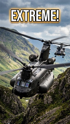 2 Giant Chinooks… One INSANE Mountain Flight! #aviation #military